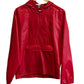 Vintage 90's Izod Lacoste Red Windbreaker Half Zip Jacket Size Small