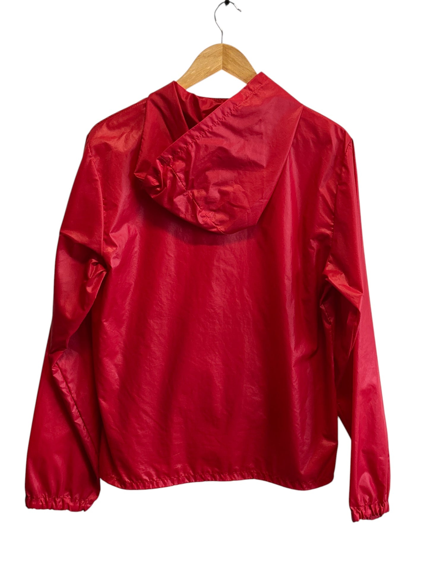 Vintage 90's Izod Lacoste Red Windbreaker Half Zip Jacket Size Small
