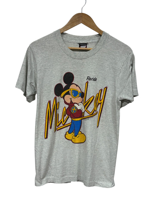 Vintage 90's Mickey Mouse Florida Cartoon Graphic Tee Size Medium