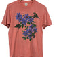 Vintage 90's Hummingbird Flowers Nature Graphic Tee Size Medium