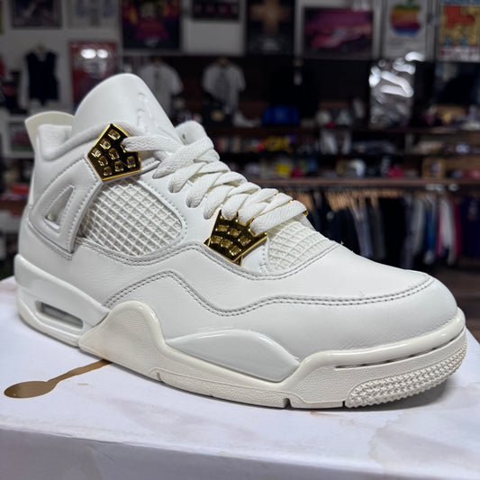 Jordan 4 'Metallic Gold' Size 9.5W/8M