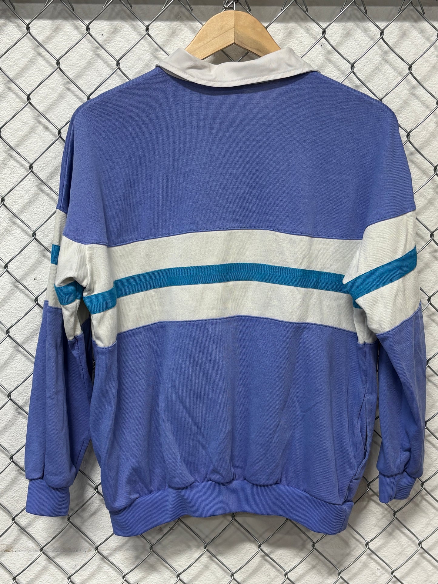 Vintage 90's Adidas Collar Rugby Style Sweater Size Large