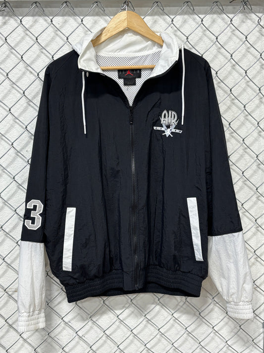 Jordan Brand Jumpman Nike Air Full Zip Black White Jacket Size Large