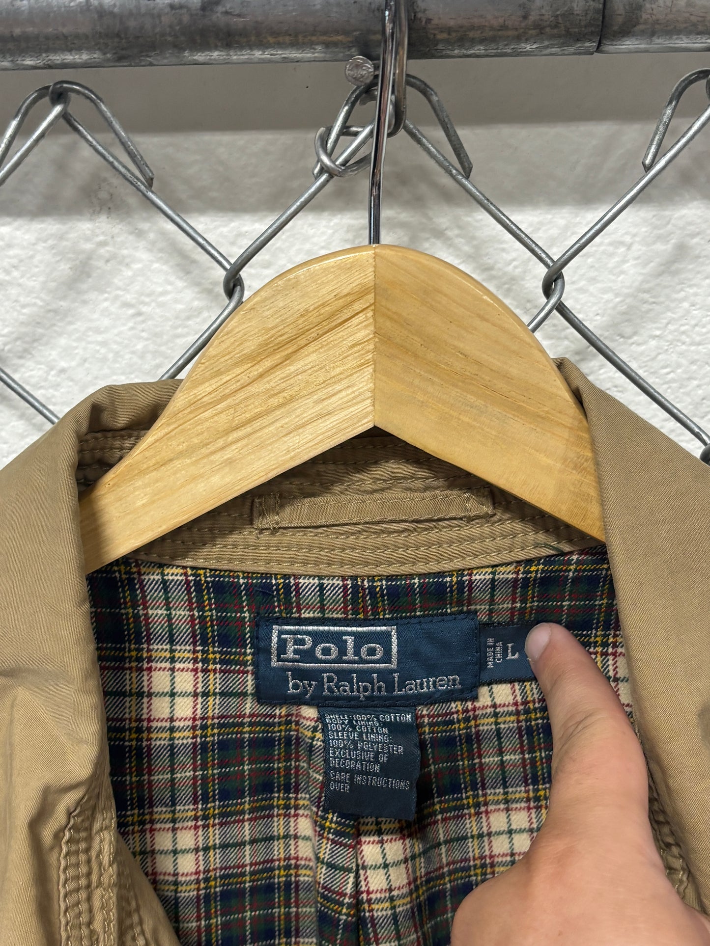 Polo Ralph Lauren Brown Harrington Zip Up Jacket Size Large