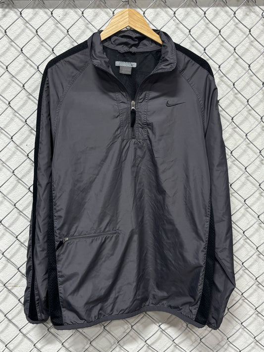 Vintage Y2K Nike Grey Windbreaker Jacket Size Large