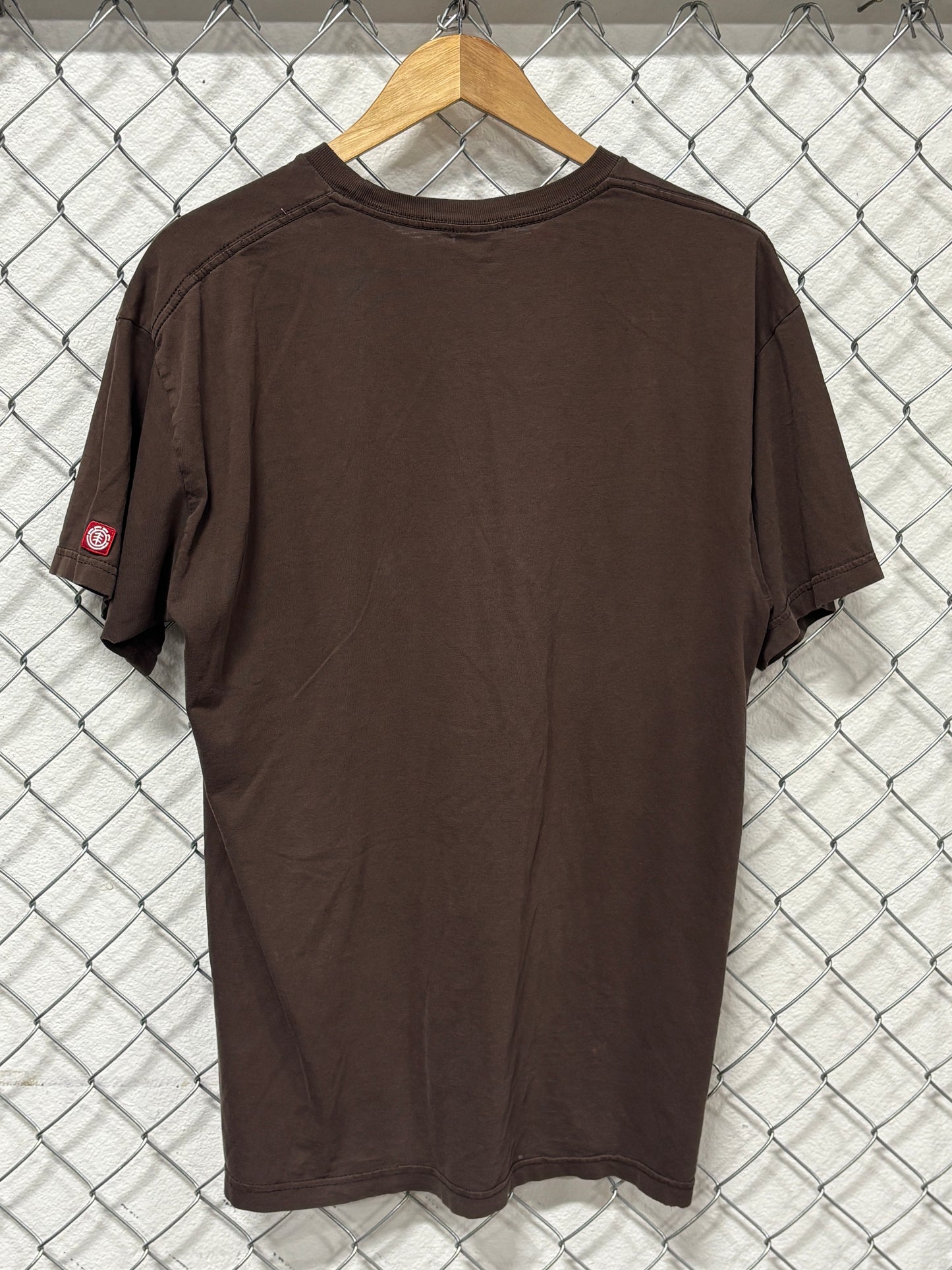 Y2K Element Skate Company Brown Graphic Tee Size Large