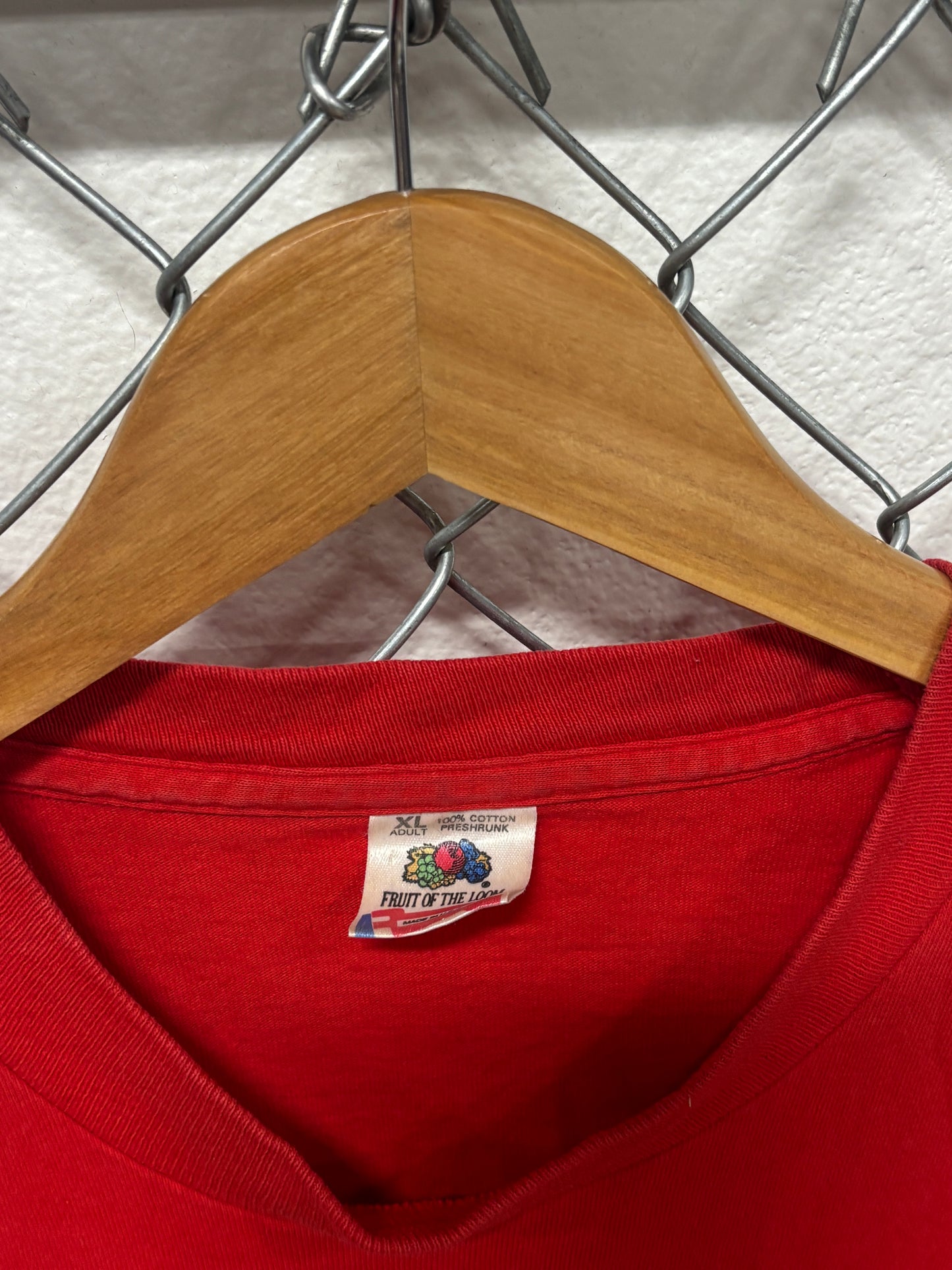 Vintage 90's Garfield USA Ribbon Big Print Cartoon Graphic Tee Size XL