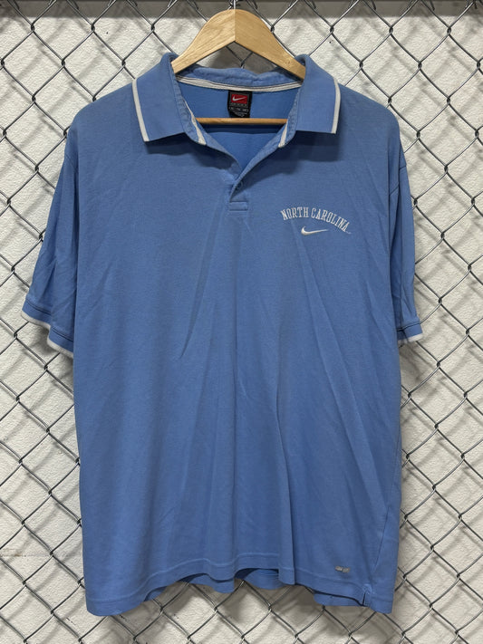 Vintage Nike University of North Carolina Logo Polo Shirt Size XL