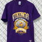 Vintage Logo 7 1992 Minnesota Vikings NFL Logo Graphic Tee Size Large