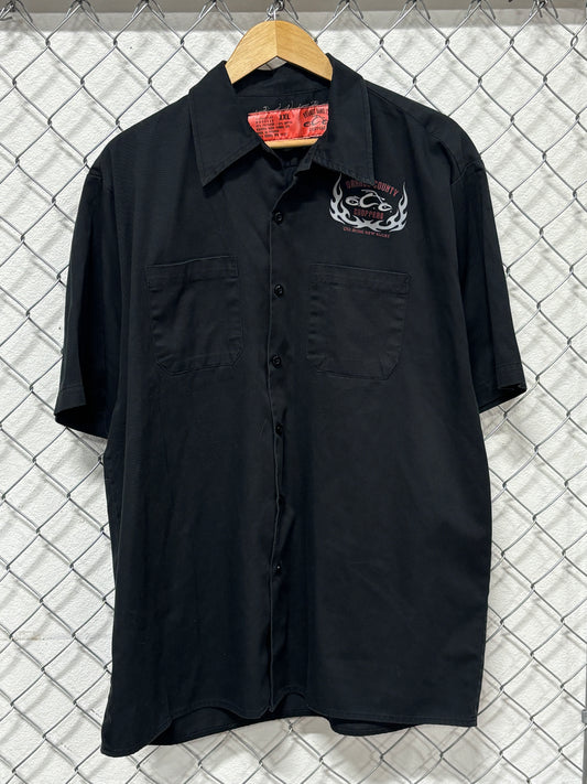 Vintage Orange County Choppers Button Up Mechanic Shirt Size XXL