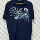 Polo Ralph Lauren Y2K Navy Blue Crab Polo Shirt Size Large