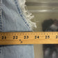 Sturgis Denim Biker Cutoff Button Up Shirt Size Large