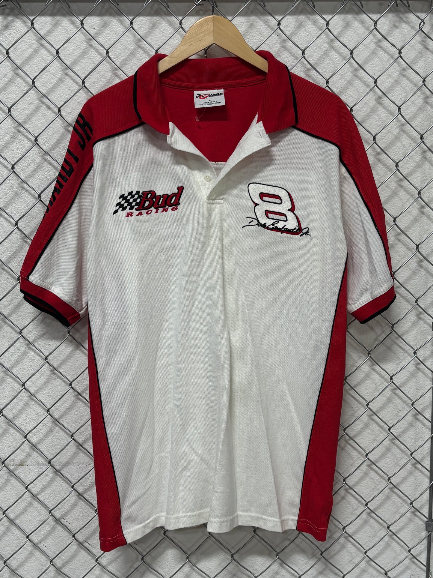 Vintage Dale Earnhardt Jr. Racing Polo Shirt Size Large