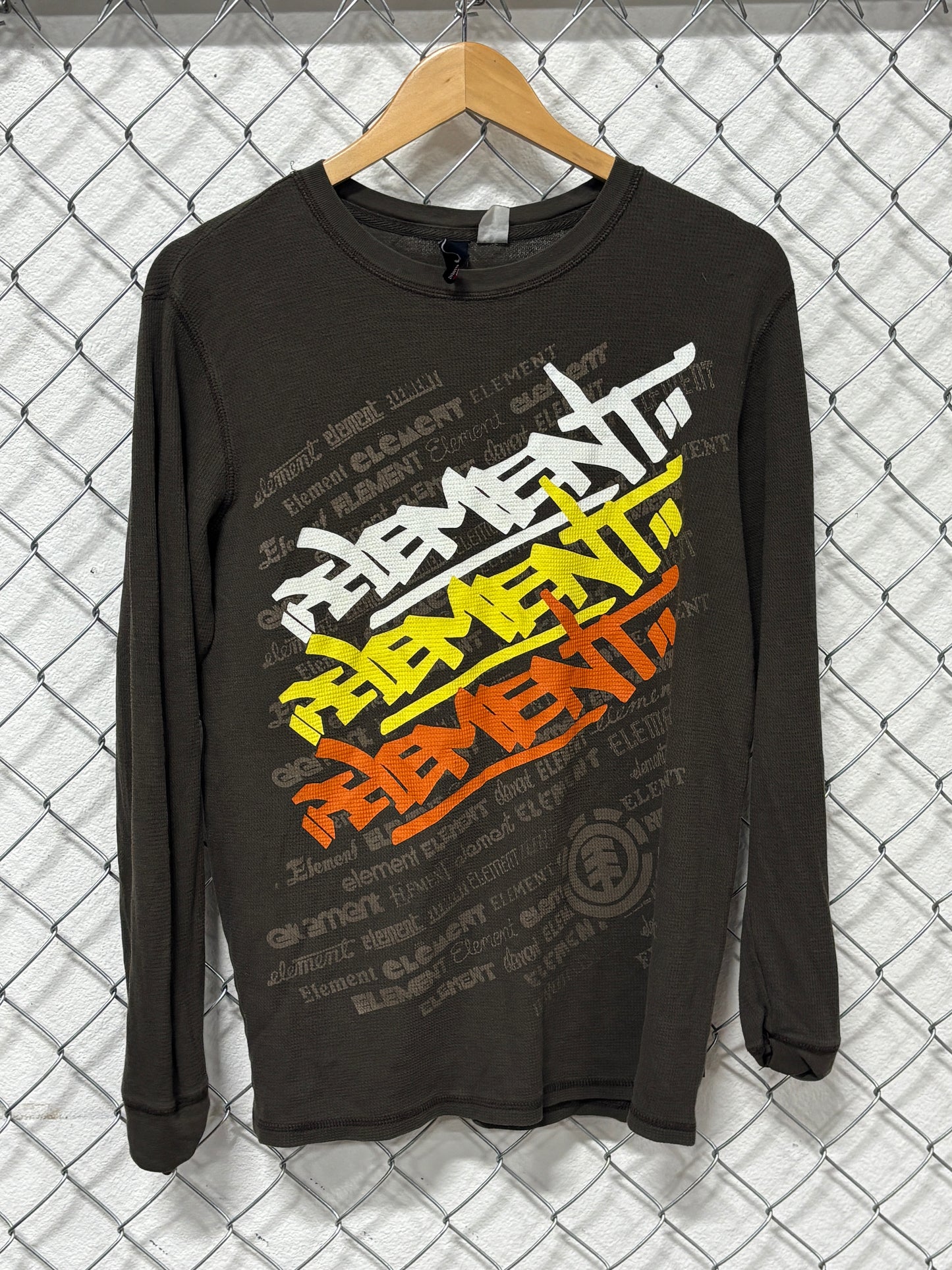 Y2K Element Skate Company Thermal Long Sleeve Shirt Size Large
