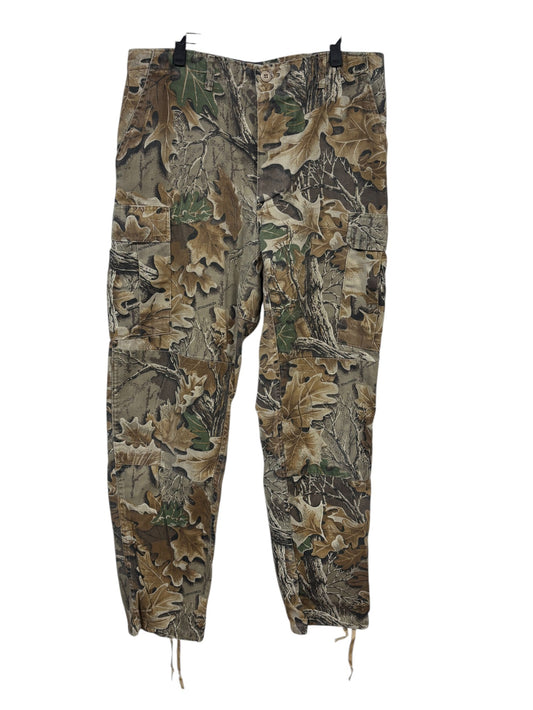 Vintage Hunting Woodland Camo Cargo Pants Size 35x33