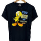 Vintage 90's Tweety Bird Wish You Were Lucky Cartoon Tee Size Small (Youth)