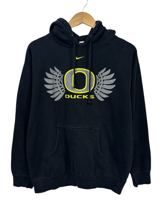 Vintage 00's Nike University of Oregon Ducks Center Swoosh Hoodie Size Medium