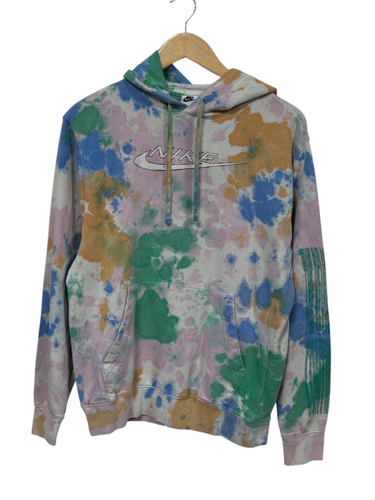 Nike Tie Dye Swoosh Logo Hoodie Size Small