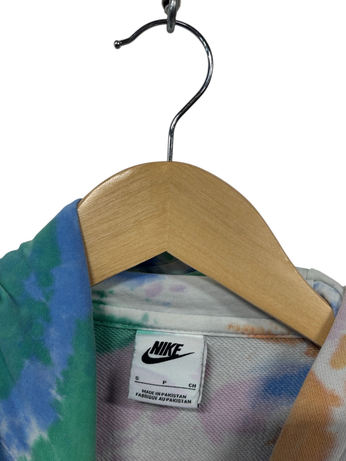 Nike Tie Dye Swoosh Logo Hoodie Size Small