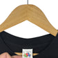 Vintage Black Fruit of the Loom Pocket Blank Tee Size XL