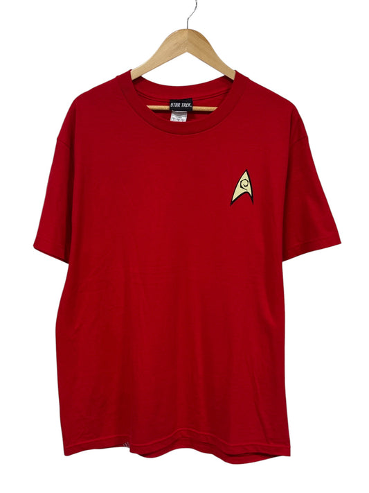 Vintage Y2K Star Trek Logo Graphic Tee Size Large