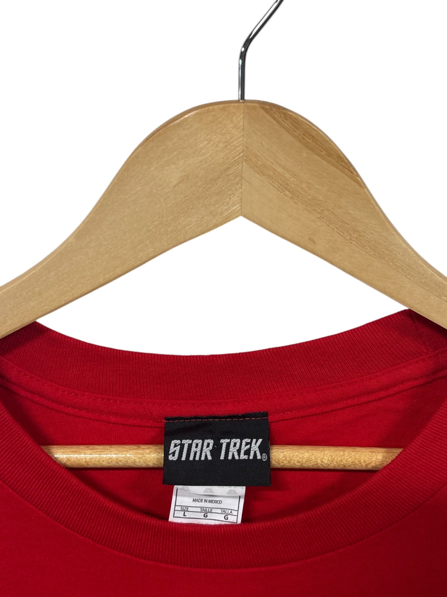 Vintage Y2K Star Trek Logo Graphic Tee Size Large