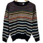 Vintage 90's Abstract Art Wool Knit Sweater Size Medium