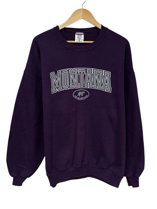 Vintage 90's Montana Last Best Place Grizzly Bear Sweater Size XXL