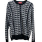 Supreme Black All Over Print Knit Sweater FW17 Size Large