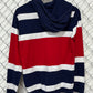 Polo Ralph Lauren Shield Swiss Logo Striped Hoodie Size XS