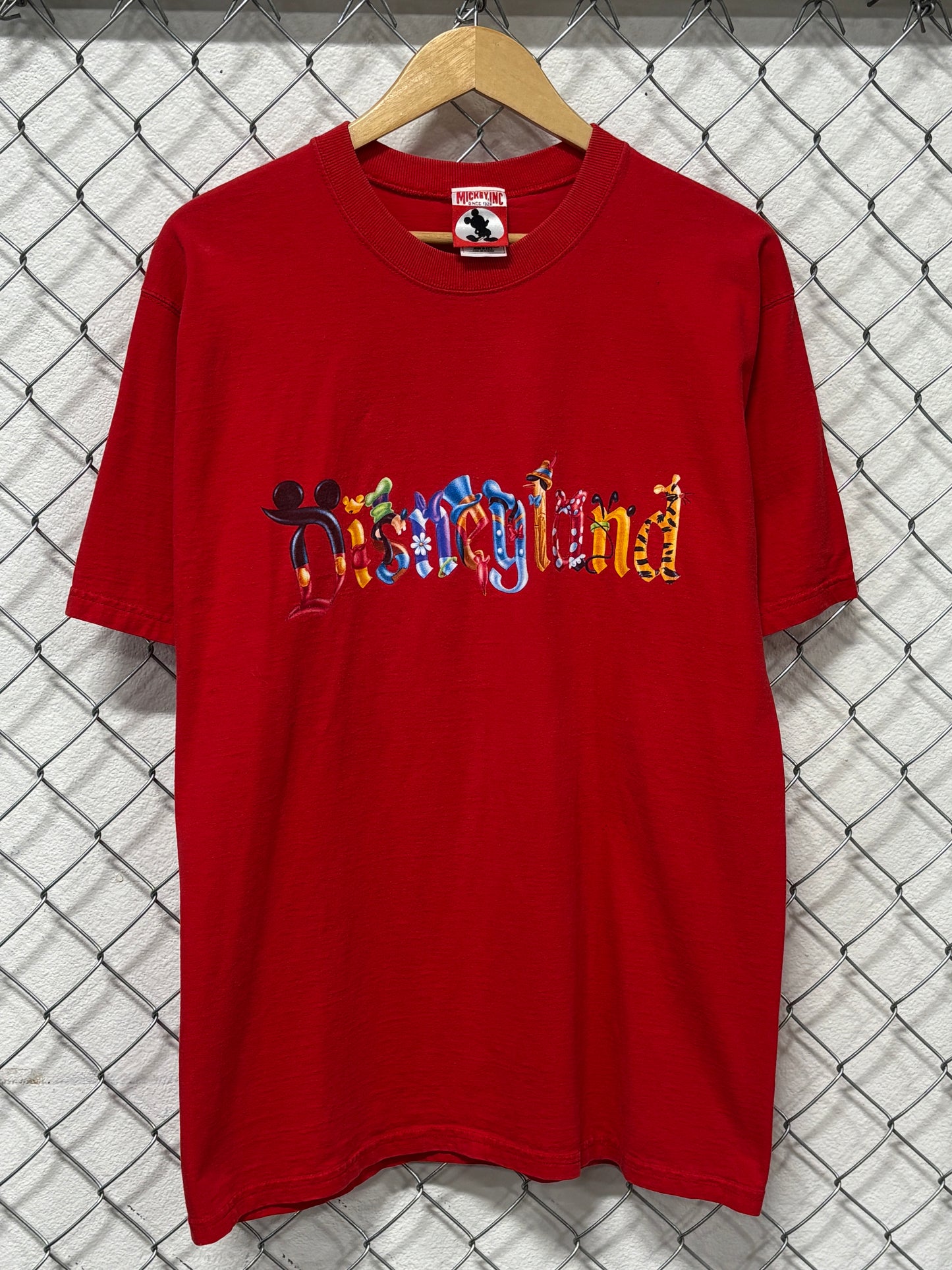 Y2K Disneyland Red Graphic Tee Size Large