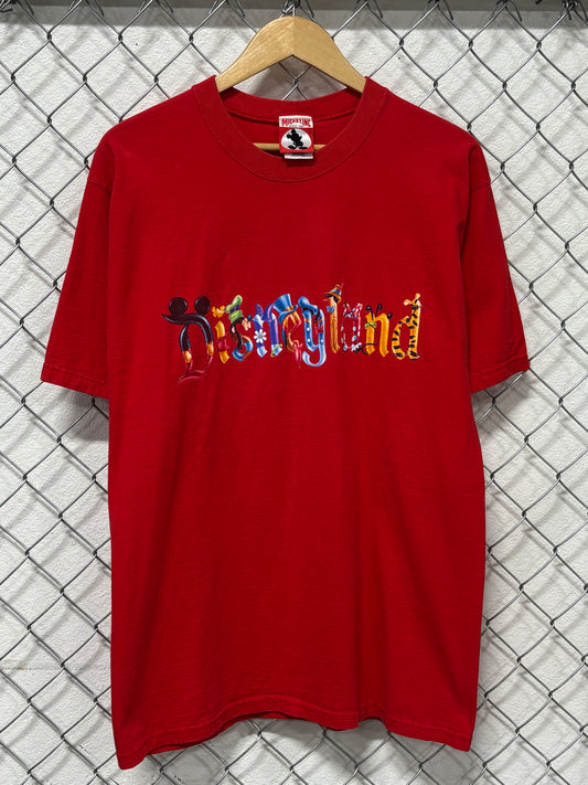Y2K Disneyland Red Graphic Tee Size Large