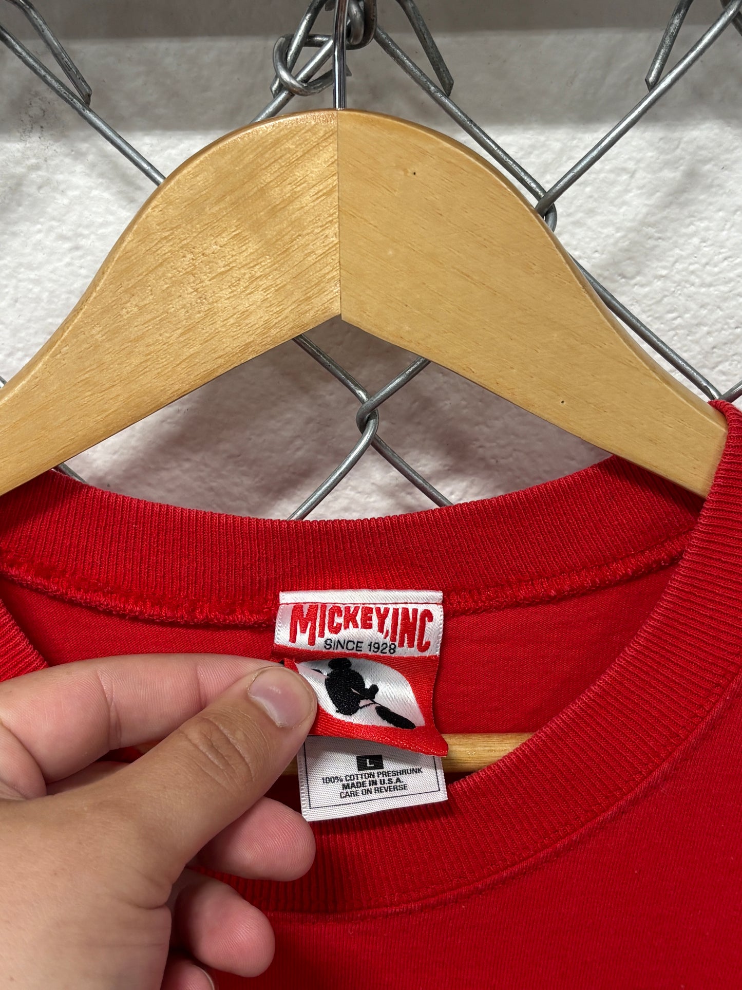 Y2K Disneyland Red Graphic Tee Size Large