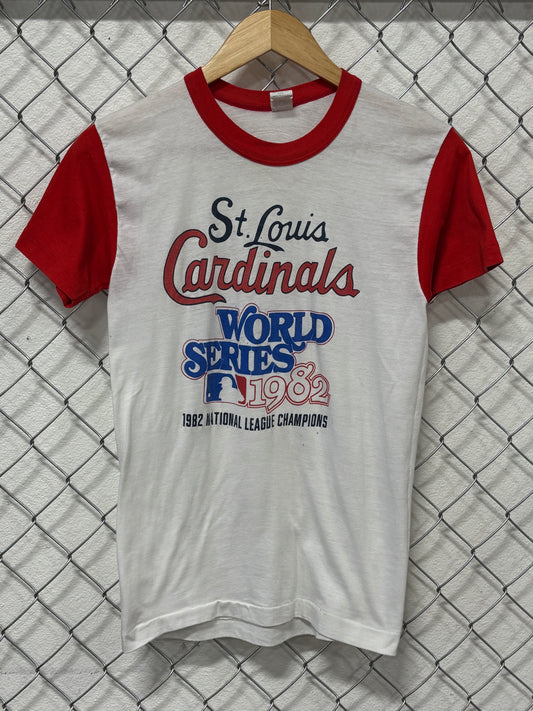 Vintage 1982 St Louis Cardinals World Series Graphic Tee Size Small