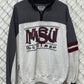 Vintage 90's Montana State Billings Quarter Zip Sweater Size Large