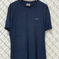 Vintage 90's Nike Small Swoosh Blue Tee Size Large