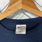Vintage 90's Nike Small Swoosh Blue Tee Size Large