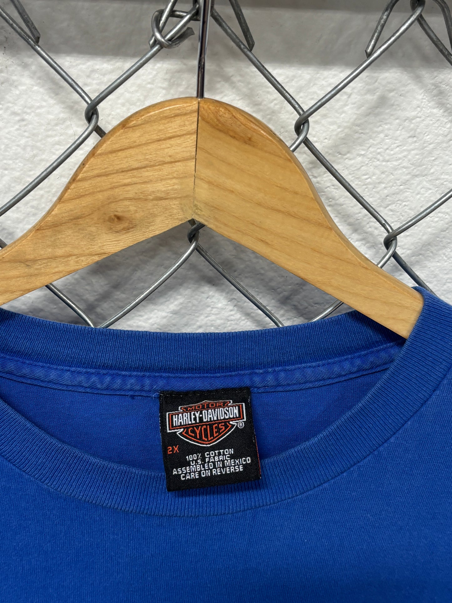 Vintage Harley Davidson Thunder Mountain Biker Graphic Tee Size XXL