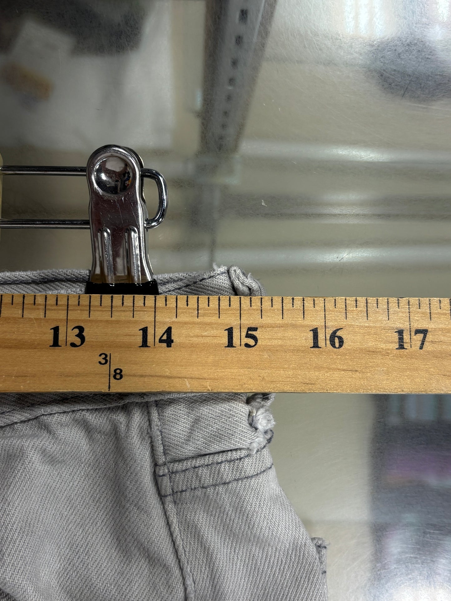 Vintage Levi's Made in USA 501 Grey Denim Jeans Size 30x32