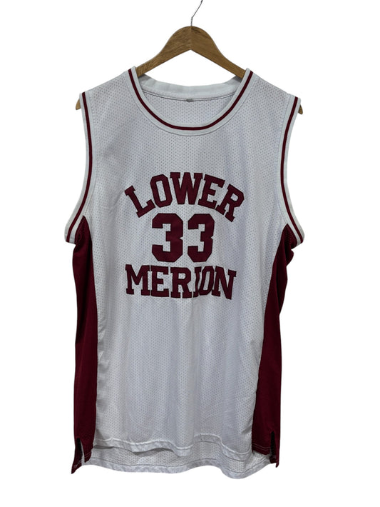 Kobe Bryant Lower Merion #33 White Red Jersey Size XL
