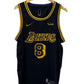 Kobe Bryant #8 Black Yellow Lakers Jersey Size XXL
