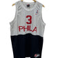 Vintage Nike Philadelphia 76ers #3 White Jersey Size XXL