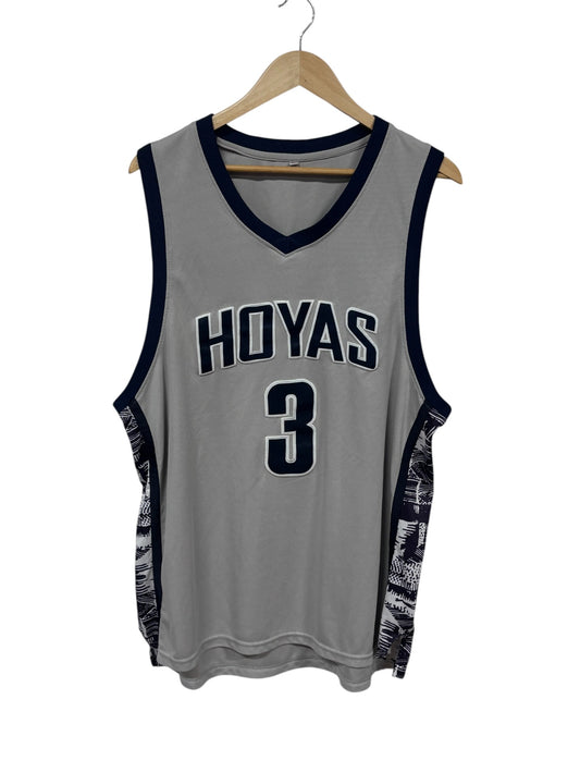 Allen Iverson Georgetown Hoyas #3 Grey Jersey Size XL
