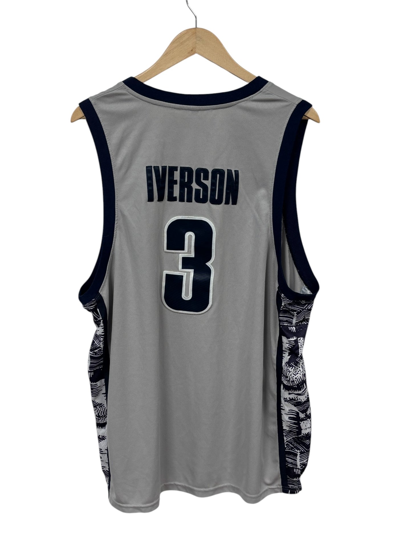 Allen Iverson Georgetown Hoyas #3 Grey Jersey Size XL