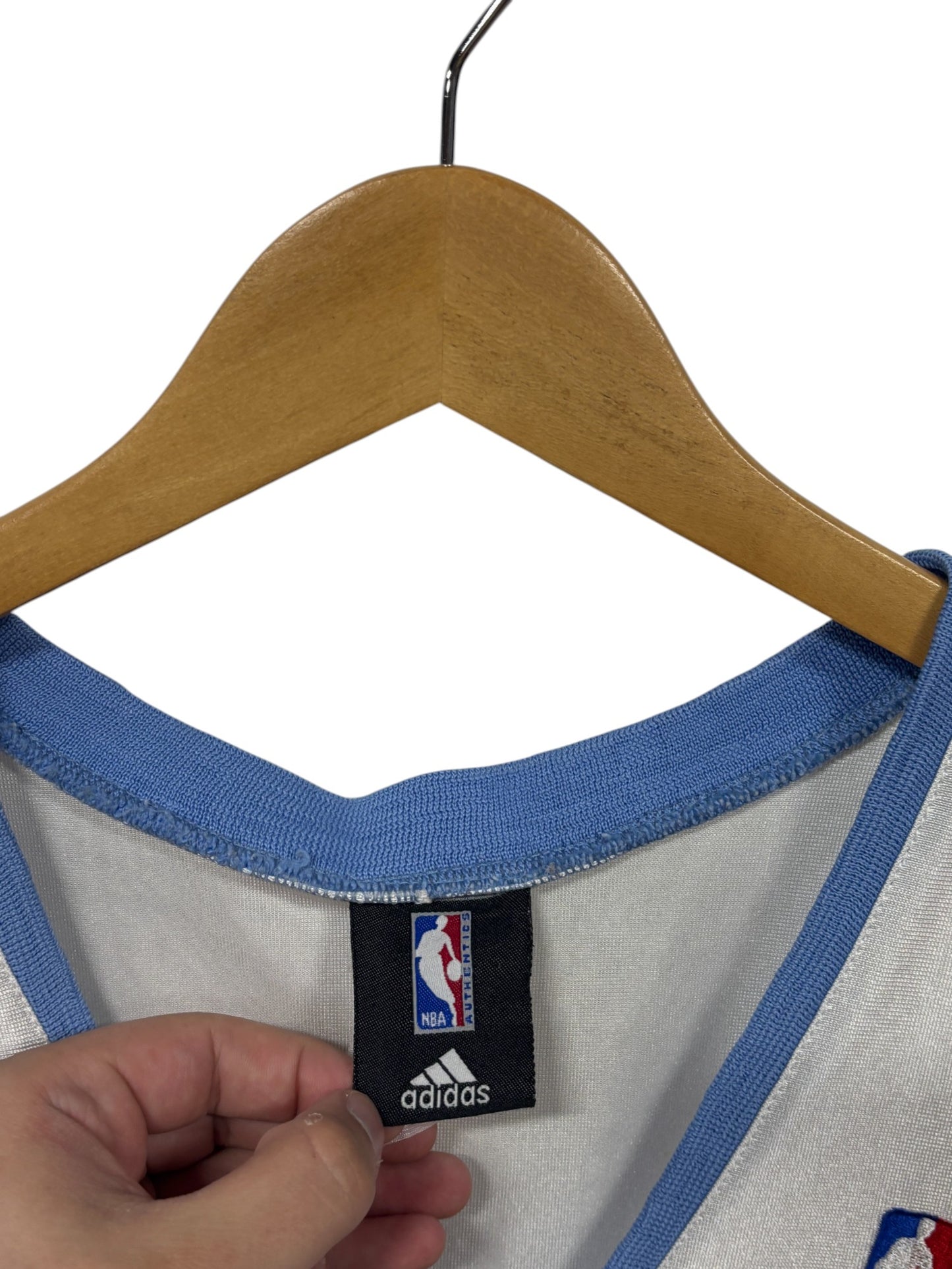 Vintage Adidas Denver Nuggets Allen Iverson #3 White Jersey Size XL