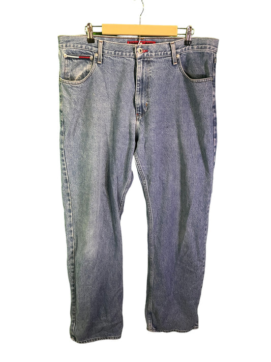 Vintage 90's Tommy Jeans Baggy Medium Wash Denim Jeans Size 38x32