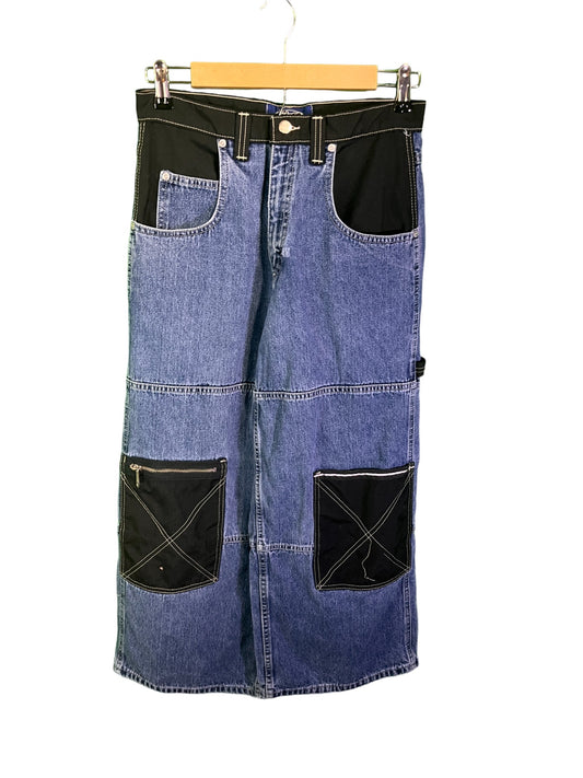 Vintage Y2K Lee Pipes Skater Baggy Grunge Denim Jeans Size 29x25