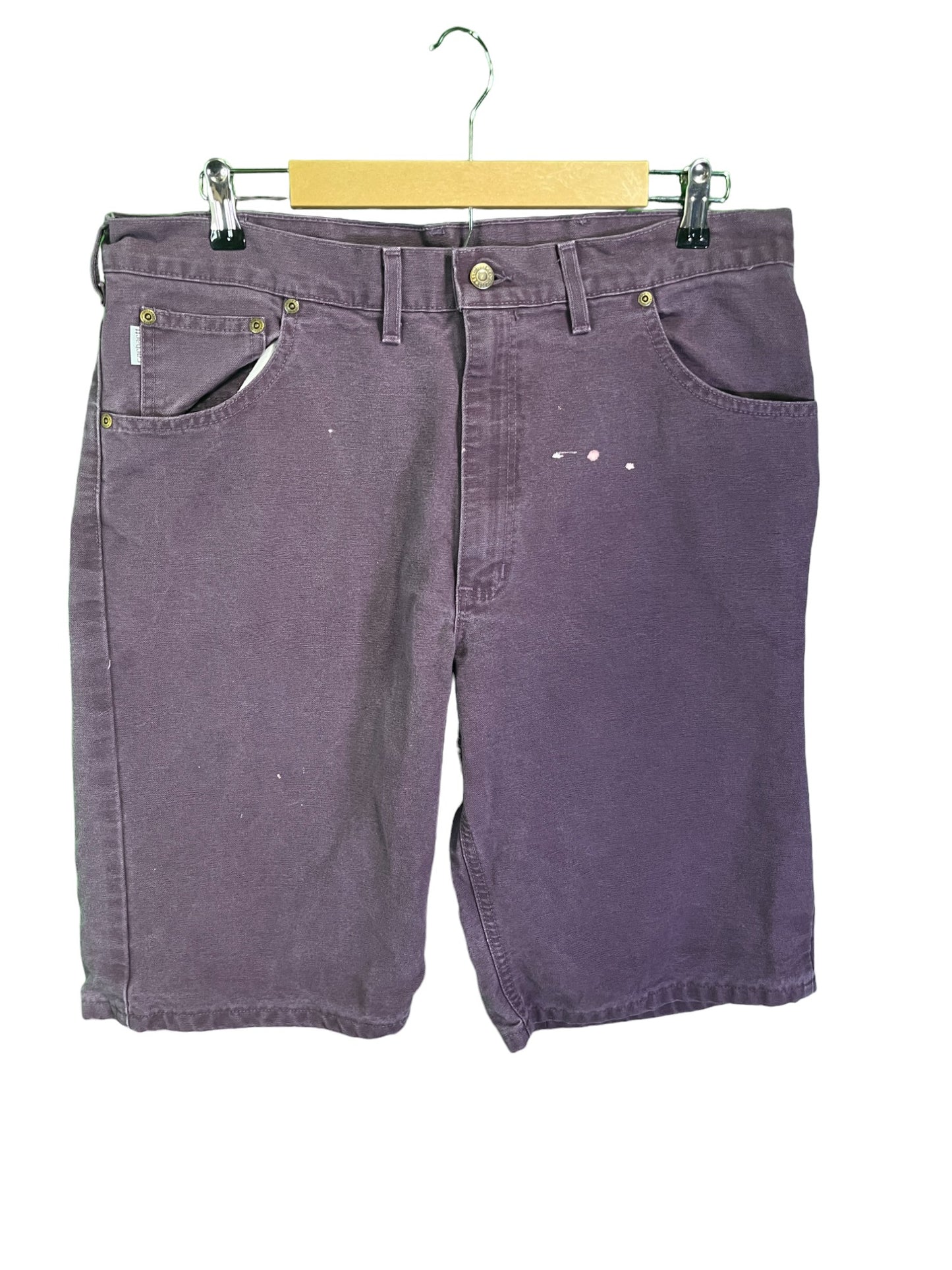 Vintage Carhartt Purple Carpenter Work Shorts Size 37