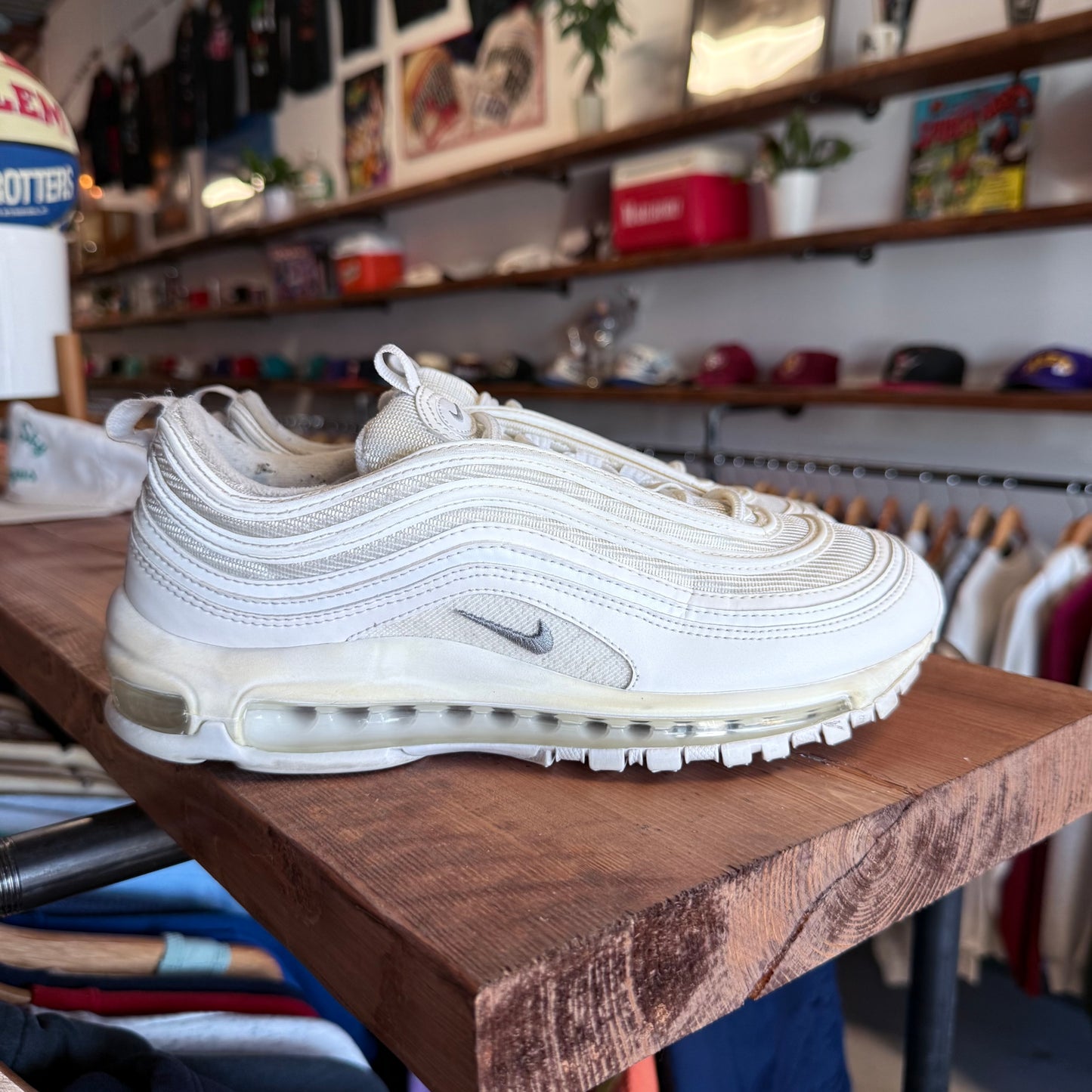Nike Air Max 97 'Triple White' Size 7.5