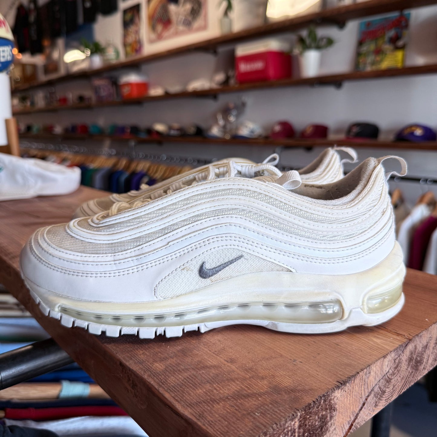 Nike Air Max 97 'Triple White' Size 7.5